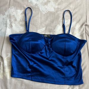 Satin crop top